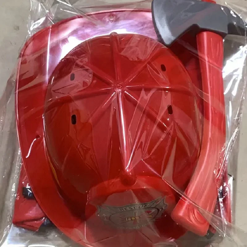 Crianças bombeiro cosplay pequeno bombeiro traje para menino criança halloween carnaval festa vermelho fogo broca trajes chapéu kit