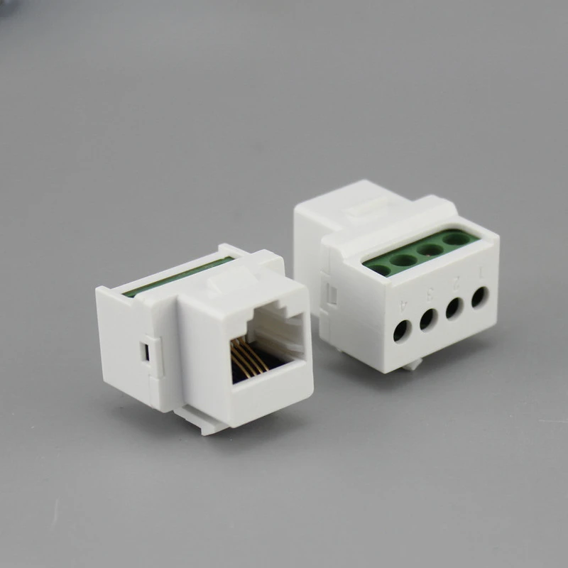 5PCS RJ11 Phone Jack Module Socket Accessory Module Plug Strip Module Wall Plug Accessory