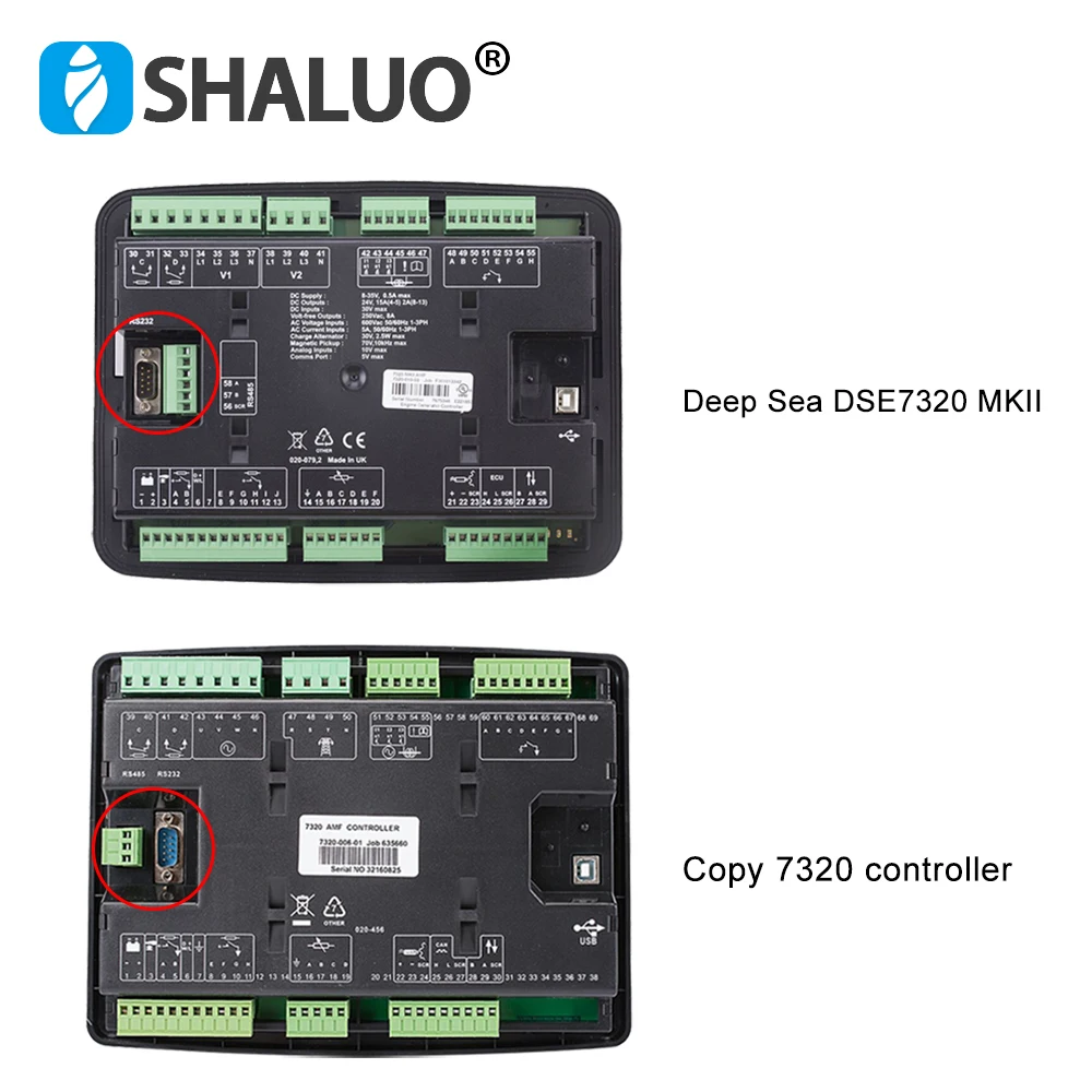Imagem -03 - Original Deep Sea Dse7320 Mkii Gerador Diesel Painel Controlador Display Lcd Auto Start Controle Remoto Módulo Board Genconjunto Peças