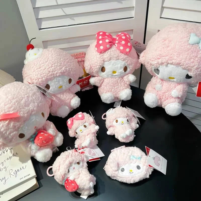 

Натуральная аниме Kawaii пианино, кукла-ягненок, милая плюшевая кукла, подушка для спальни, украшения, подвеска для девочек с героями мультфильмов, брелок, игрушка, подарки на день рождения