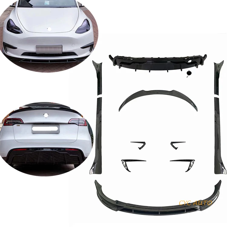 

Model Y Bumper Front Lips Rear Diffuser Aero Kit for Tesla Bodykit 2021+