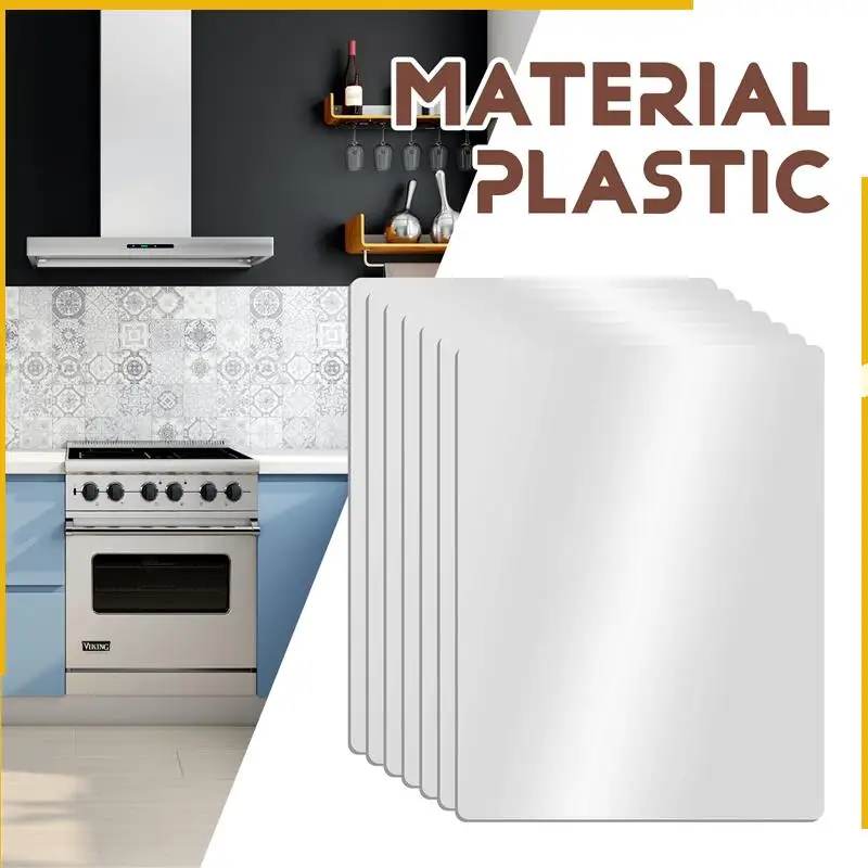 A92P doorzichtige flexibele plastic snijplankmatten set, matte doorzichtige keukensnijplank doorzichtige matten 17,5 x 12 inch, set van 7