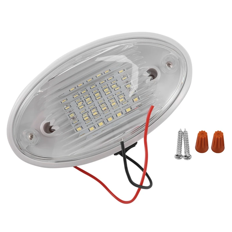 2X 12V LED Light With Switch Caravan Motorhome Boat Awning Annex Tunnel Boot White