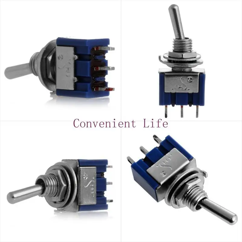 L1EE Momentary Toggle Switch 3 Terminal 2 Position (ON-ON) SPDT Rocker Toggle Switch