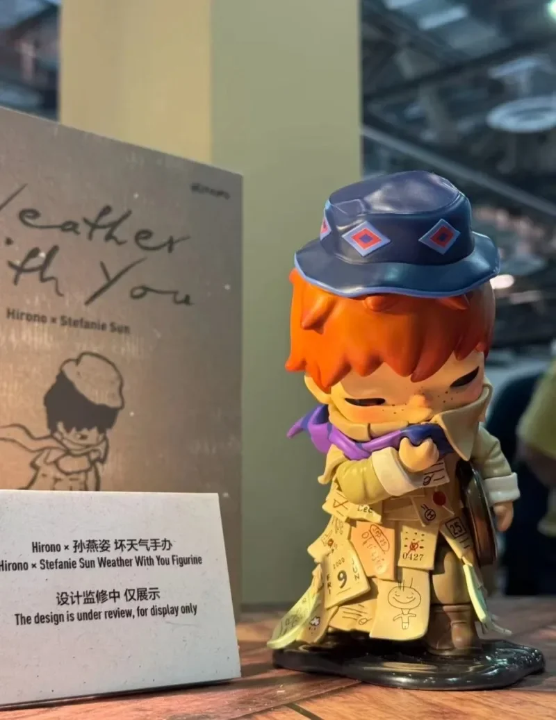 

Подлинный продукт POPMART Hirono X Stefanie Sun Bad Weather/Just After Sunset Красивая глухая коробка Украшение Рождественский тренд Подарок