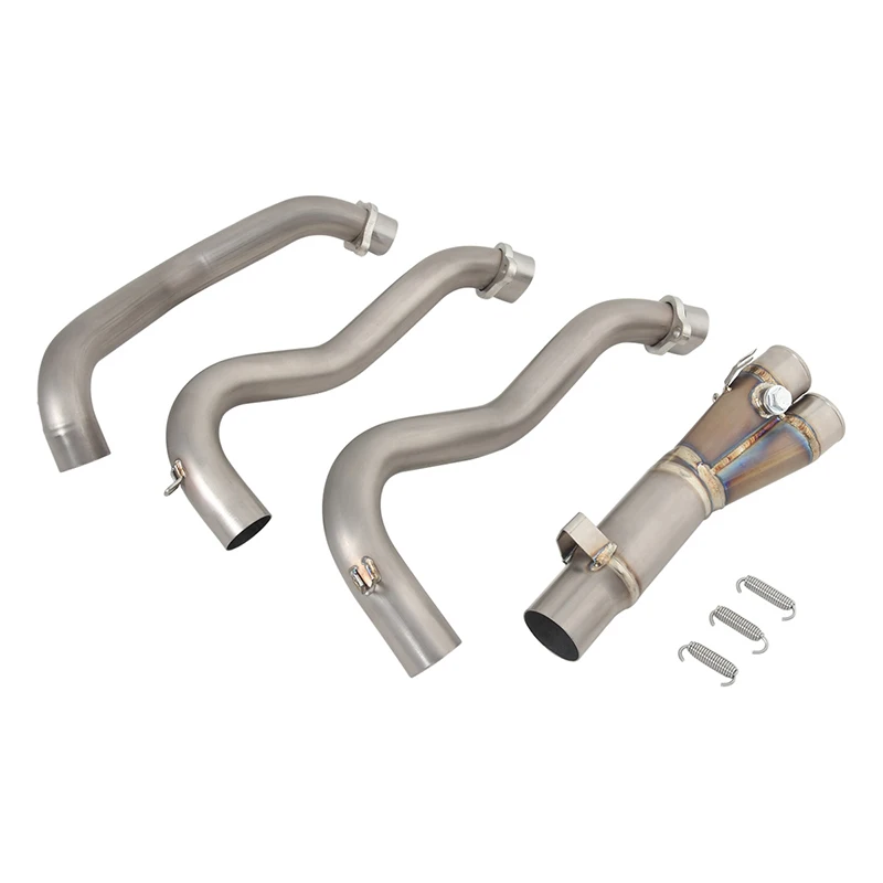 Motorcycle Exhuatst System Header Pipe For TRIUMPH 765 Titanium Alloy Muffler Exhaust Stainless Steel Front Link Pipe Section