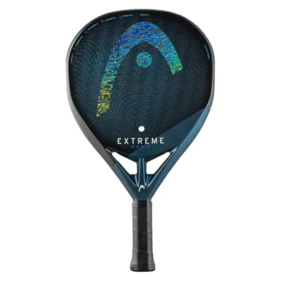 Extreme Padel Racket Paddle Series Elite, Motion, One, Pro Paddle for competitive play, carbon fiber construction, matte black