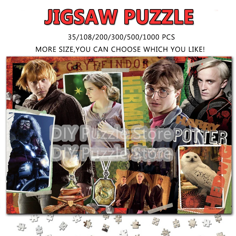 ตัวต่อจิ๊กซอว์ DIY ฮarry Potter และนักโทษแห่งอาซคาบัน 108/200/300/500/1000/1500 ชิ้น ตัวต่อพิมพ์ลาย ของเล่นจิ๊กซอว์