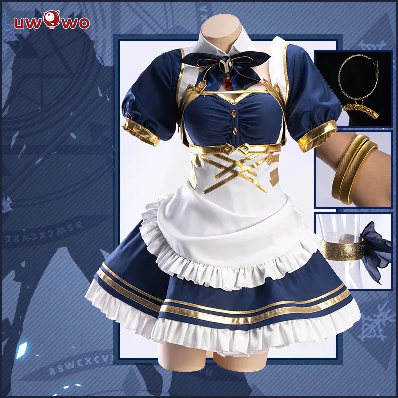 

LQPRE SALE UWOWO Ishtarr Cosplay Game Fatee/Grandd Order Ishtarr Maid Figure ver. Cosplay Costume Maid Dress With Headwear