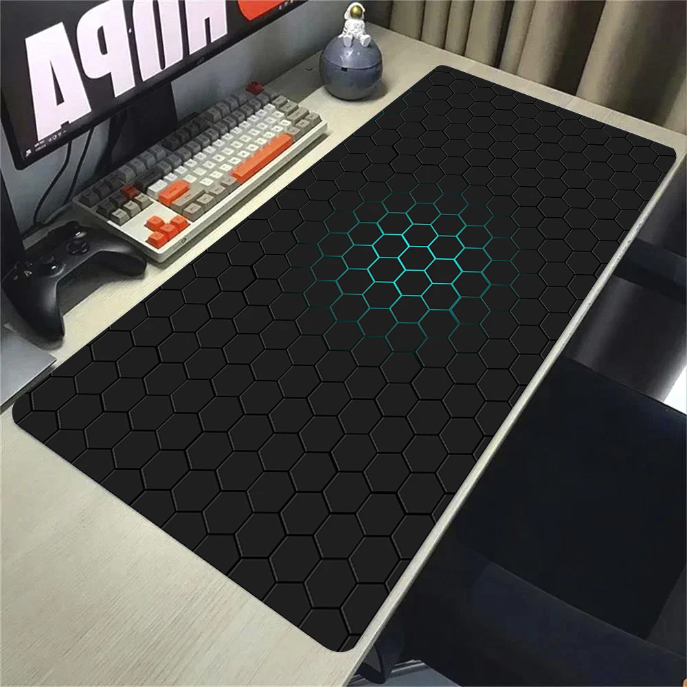 Hexagon Art Mouse Pad Gamer Mousepad Geometric Gaming Large Mouse Pad Natural Rubber Deskmat Non-slip Desk Mats Design Mousepads