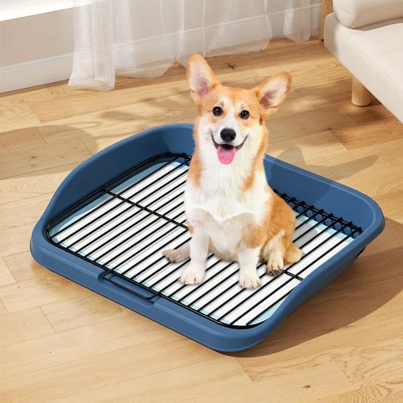 

Rectangle Dog Indoor Tray Toilet Anti Leakage Detachable Dog Potty Tray Prevent Splashing With Shovel Dog Litter Box Trainig