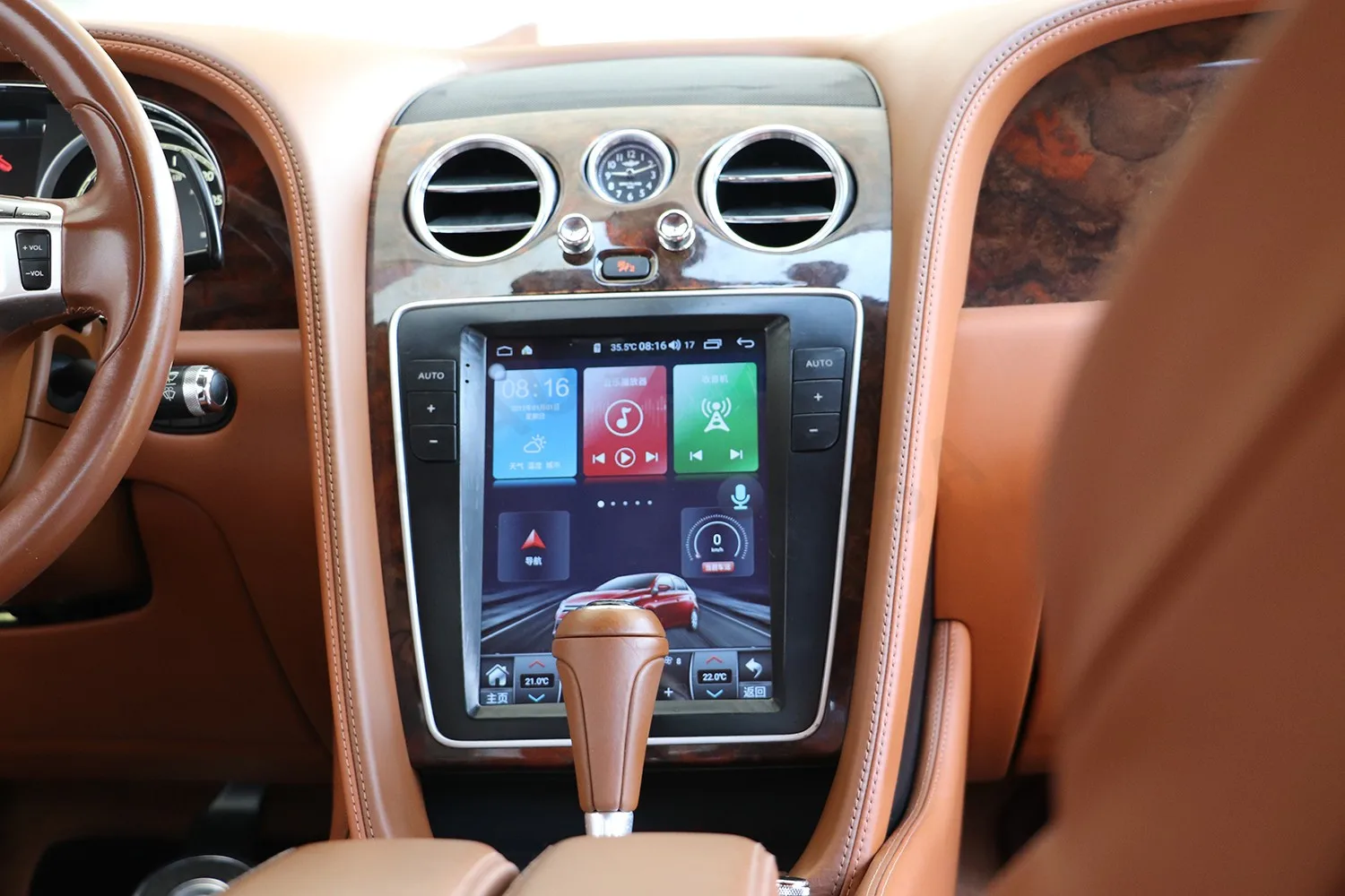 Android 13 tesla tela carplay rádio do carro 2 din receptor estéreo para bentley continental gt supersports fly spur gps unidade de áudio