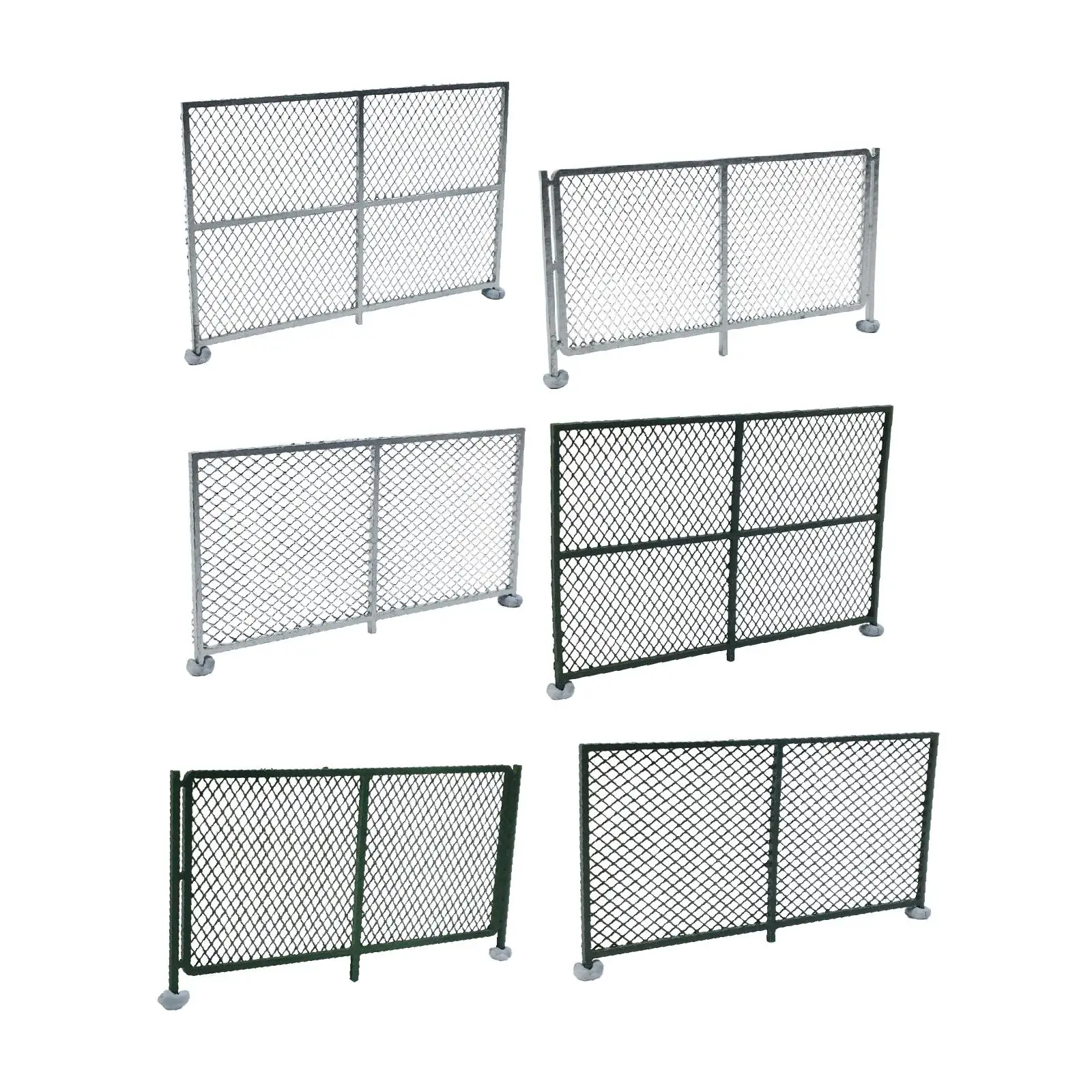 Clôture à échelle HO, disposition, robuste, créative, légère, décoration de micro paysage, accessoires de paysage, pour scène de Diorama de trains modèles, 1/87