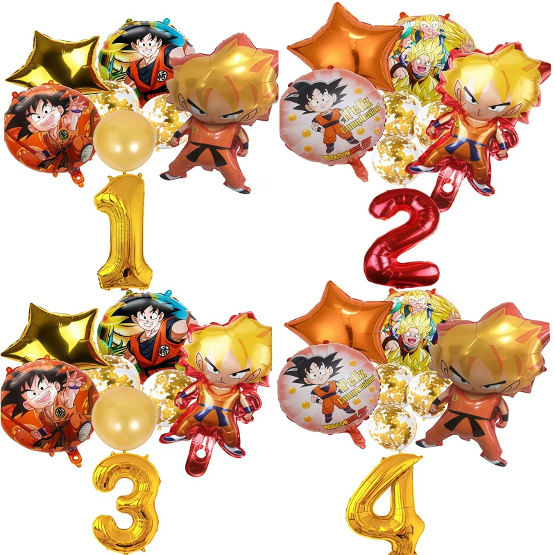 

Four Set 8pcs 18Inch Birthday Round Foil Balloon Baby Shower Birthday Party Decoration Inflatable Kid's toy balloon supplies Toy
