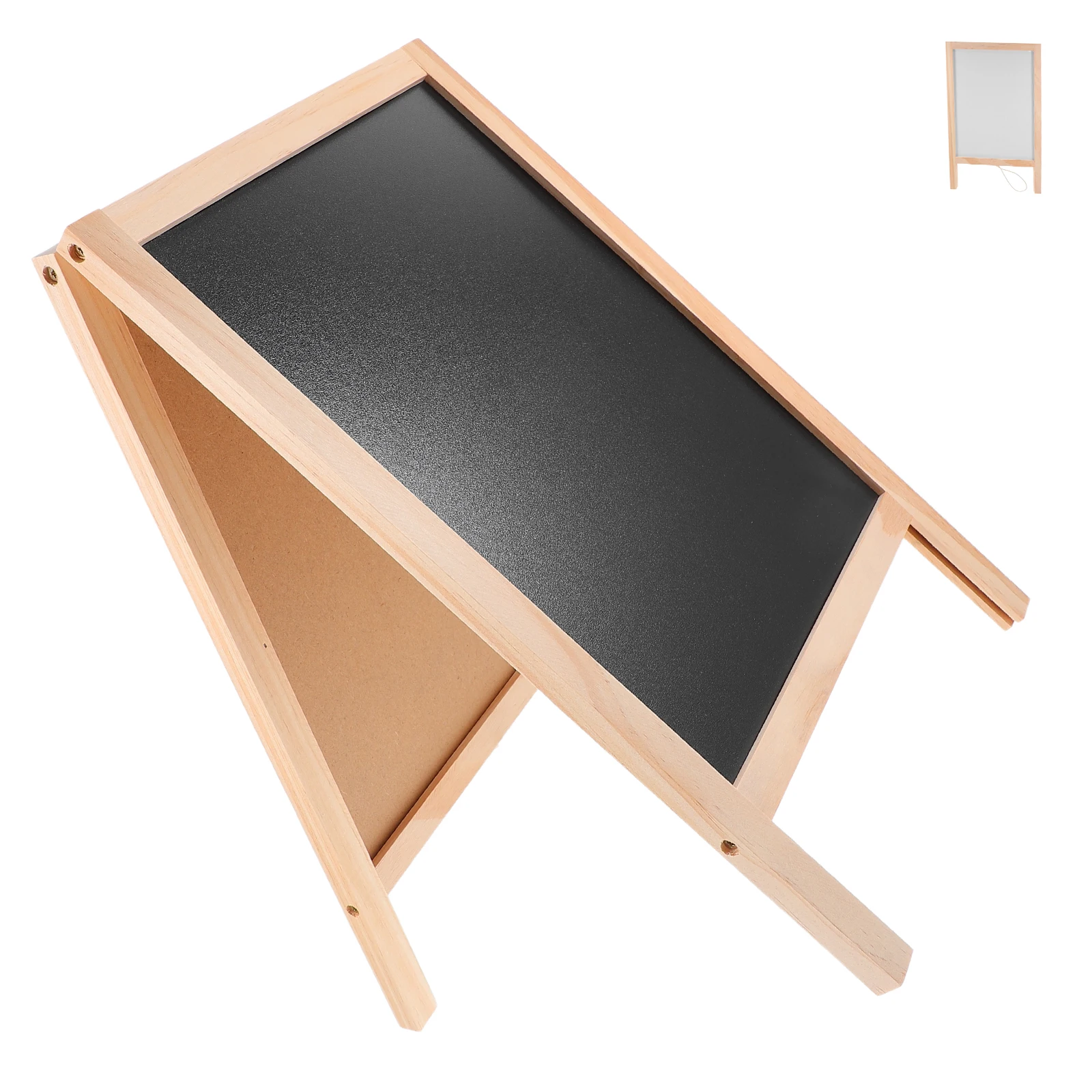 

Double-Sided Wooden Chalkboards Mini Blackboard Signs Kids Crafts Memo Wedding Garden Multi-Purpose Hanging Plaque Display