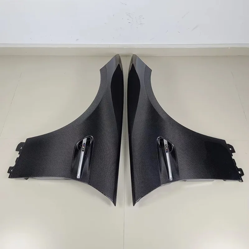For E92 Normal Only 06-13 Carbon M3 Style Front Vented Fender With Emblem