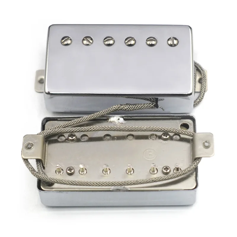 

Звукосниматель Alnico 5 Humbucker для гитары LP, хромированный, с двойной катушкой, для электрогитары, запчасти и аксессуары для гитар