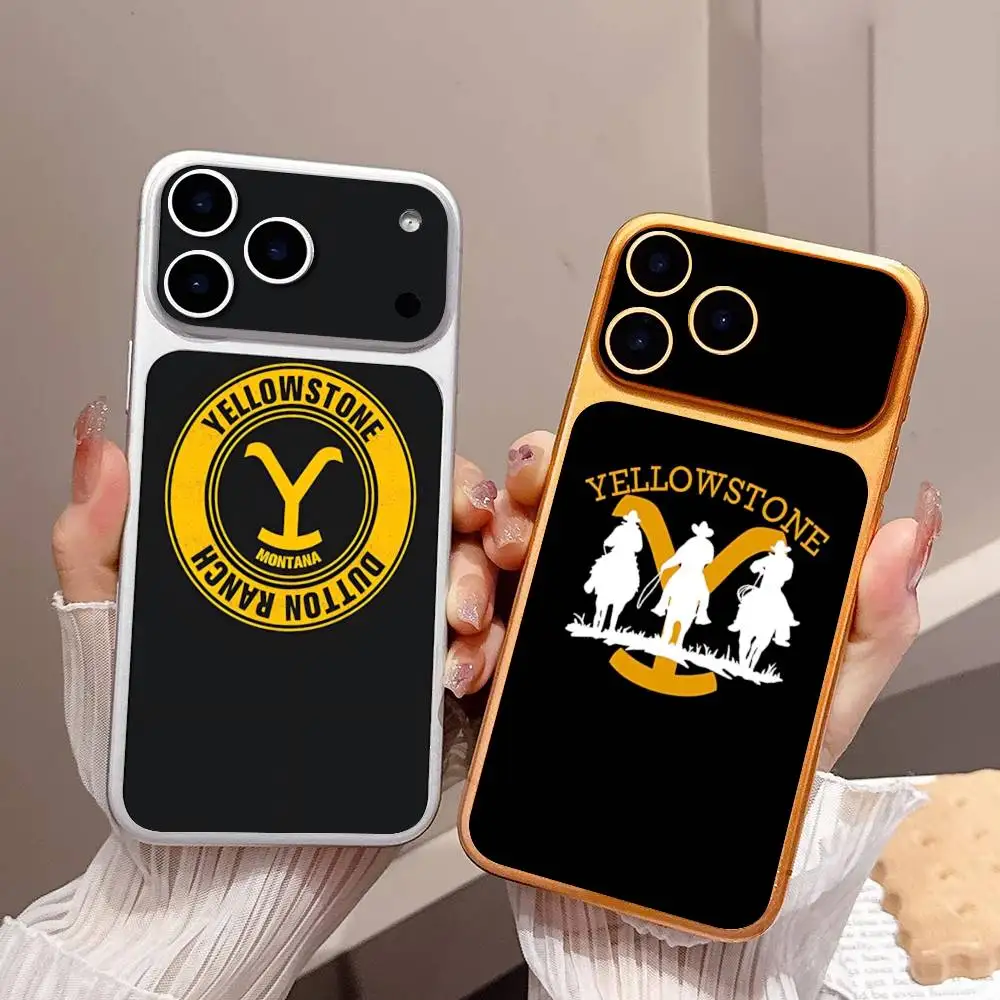 Tv Y-yellowstoneS Logo Anti-Scratch Back Decal Protective Wrap Skin For IPhone 17 Pro 17 Pro Max