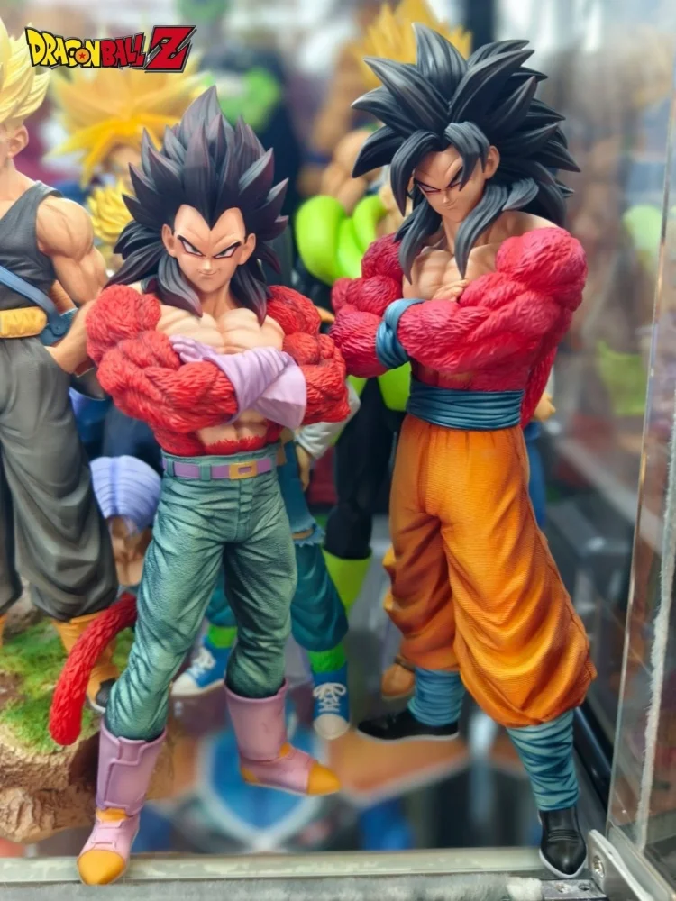 28 سنتيمتر سوبر سايان 4 جوكو عمل الشكل-لعبة دراغون بول أنيمي بولي كلوريد الفينيل تحصيل SSJ4 غوكو 5th التحول دمية لعبة مجسمة هدية