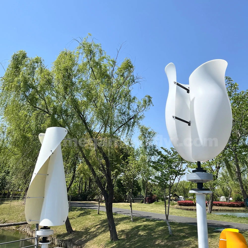 توربينات الرياح 230 فولت مجموعة كاملة 5000 واط 48 فولت 6KW مولدات الطاقة محور عمودي قوة قوية طاحونة مغناطيسية مع وحدة تحكم MPPT #4