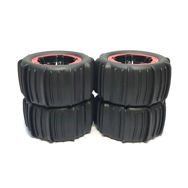4PCS 1:16 1:14 Snow Sand Paddles Tires Hex 12Mm Wheels For H16 16889 16890 144001 144010 124016 Off Road Truck Car Parts Red
