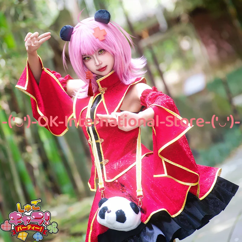 شوجو شارا! أزياء آمو هيناموري التأثيرية على الطراز الصيني لشخصية اللعبة أغطية الرأس لحفلات الهالوين كرنفال بدلة موحدة #3