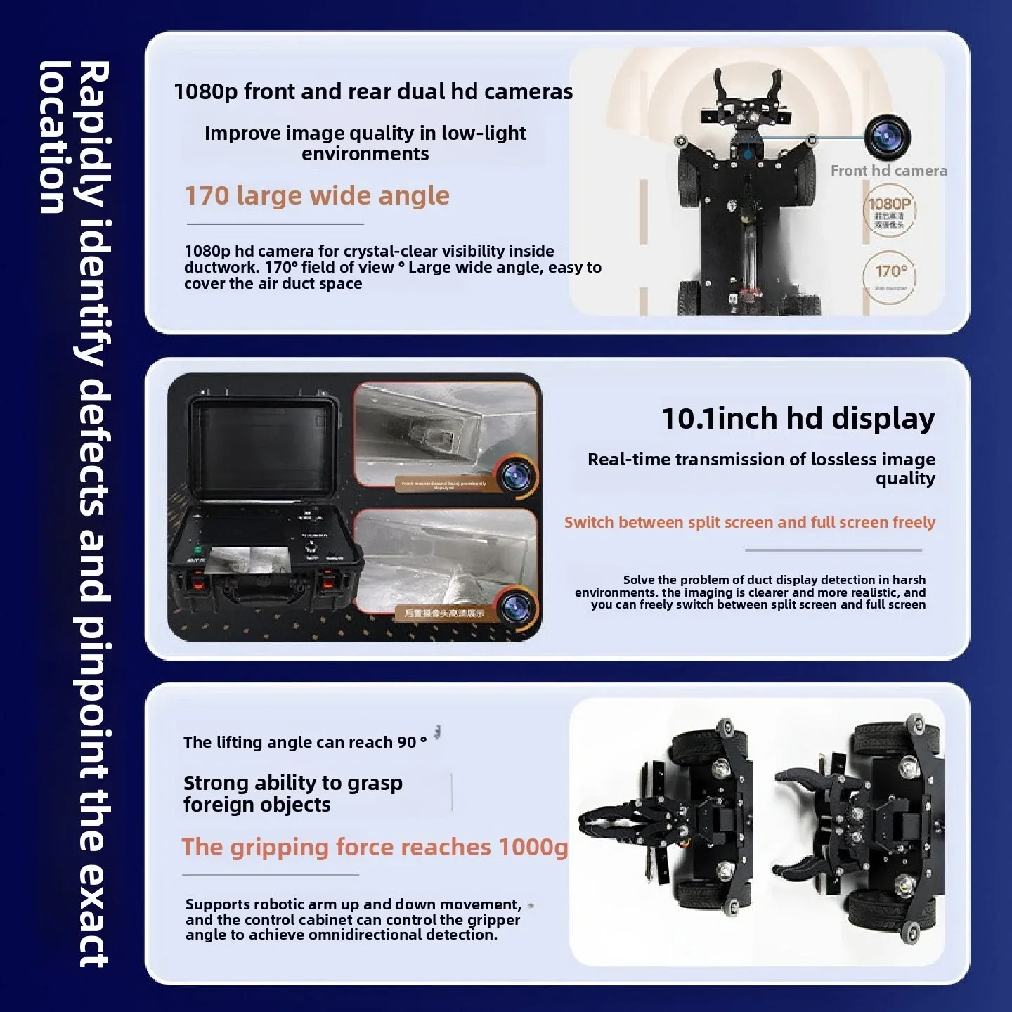 Air Duct Quantitative Sampling Robot Centralized Air Conditioning Air Duct Automatic Collector