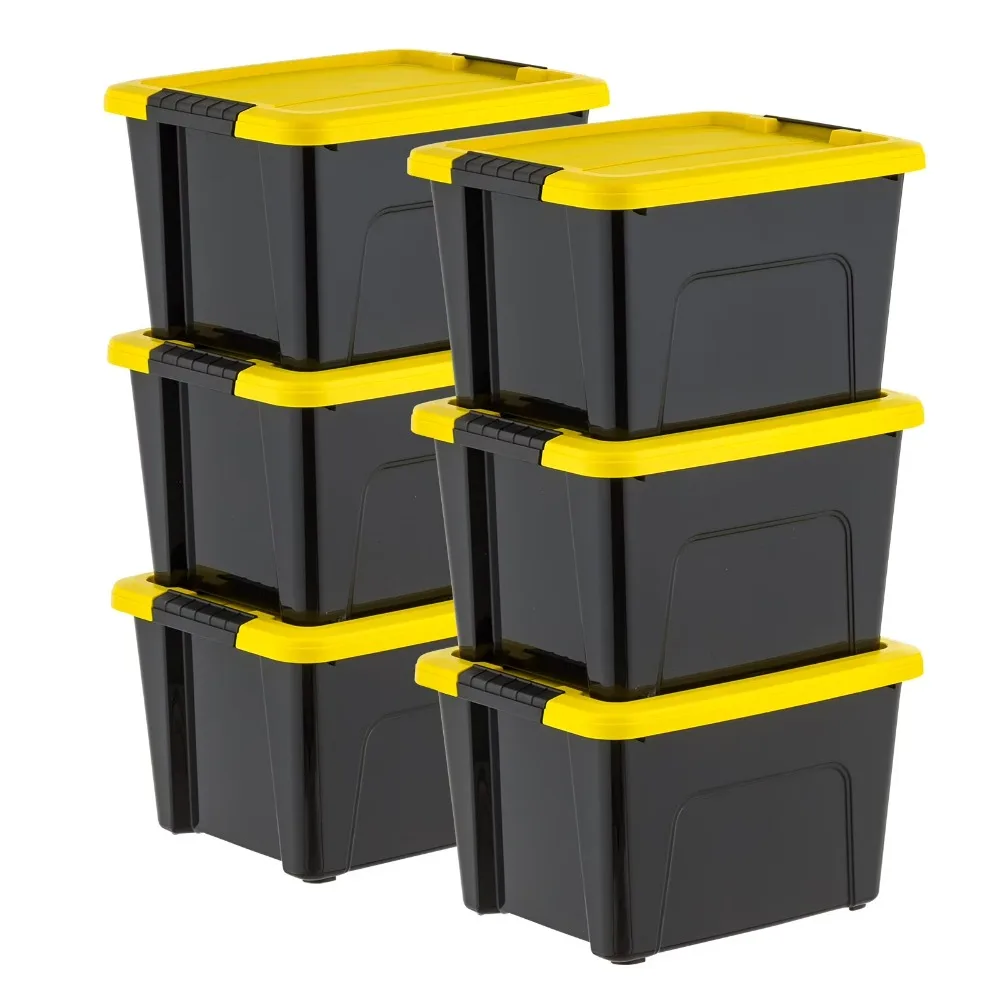 Iris 20 Qt. Plastic Storage Bins With Lids, Stackable Stora…