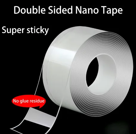 Nano Tape Double-Sided Adhesive High Viscosity Wall Fixing No Trace Left Non-Refundable Home Improvement Decorative Supplies