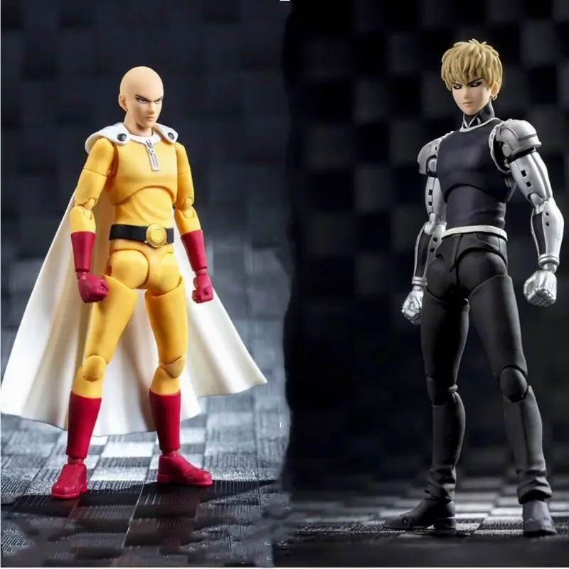 

In Stock Dasin Model Greattoys GT One Punch Man Figures Saitama Genos Garou SHF PVC Action Figure Anime Toys Figure