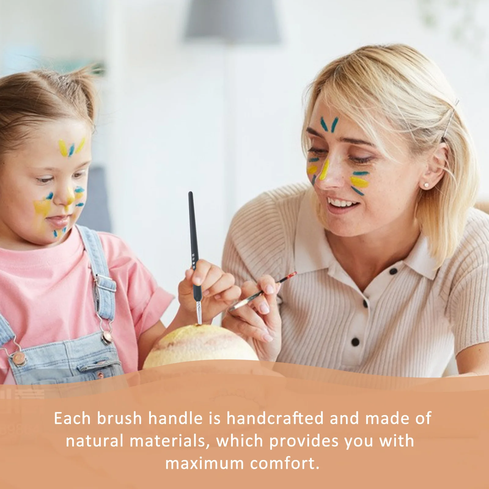 

3Pcs Wolf Hair Brushes Set for Detail Painting 000 00 0 Miniatures Acrylic Oil Watercolor Liner Painting Wolf Hair