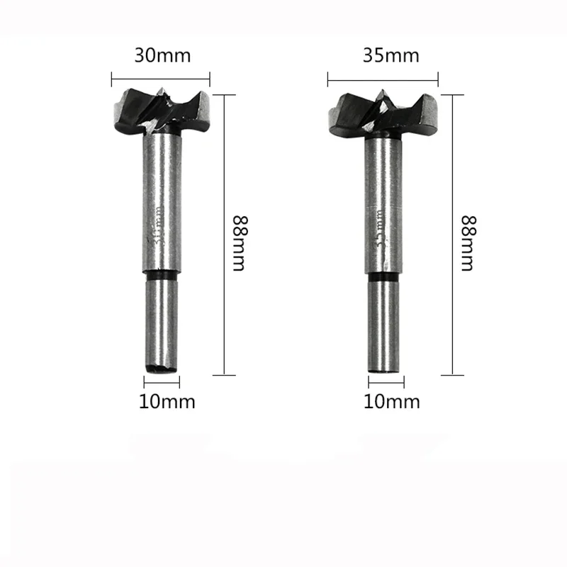 5pcs Woodworking Forstner Drill Bit Wood Tool Set 15 20 25 30 35mm Carbide Cutter Wooden Hole Saw Round Shank Bits DB03002