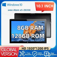 10.1'' Portable Windows 10 Tablet 8GB DDR3-RAM 128GB EMMC 1920x1200IPS 64bit Intel Atom x5-Z8350 1*USB 3.0 HD-MI Dual Camera