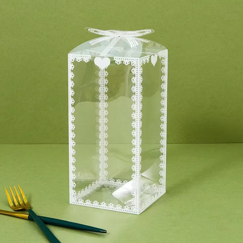 5 قطعة هدية من البلاستيك الشفاف مع Bowknot شفافة PVC لصالح صناديق عبوة التعبئة لعطلة عيد الحب حفل زفاف الحسنات تسليم سريع 4-6 يوم الوصول #5