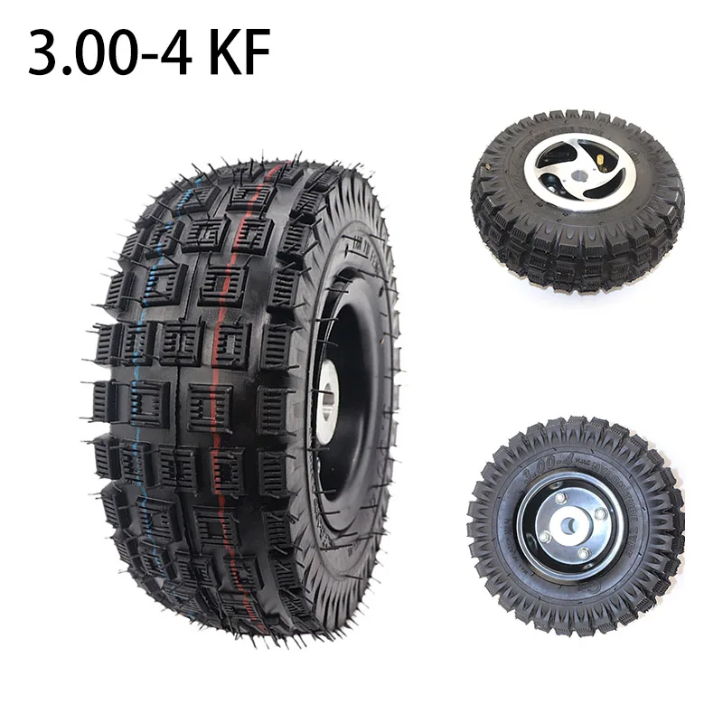 

3.00-4 tire wheel 10 inch tyre and inner tube inch alloy rims hub for electric scooter Gas scooter bike motorcycle