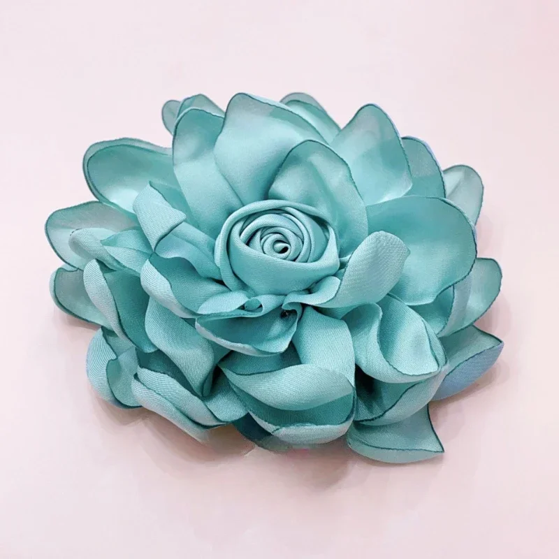 10cm Women\'s Fabric Three-dimensional Flower Brooch Suit Jacket Lapel Pin Dress Chest Corsage