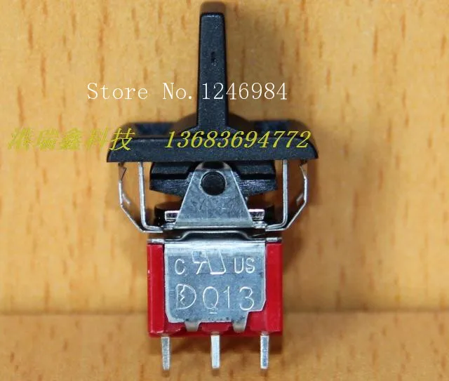 [SA]P14 dual six-foot stalls black handle small toggle switch toggle switch Q13 3MD3 Deli Wei cranks--50pcs/lot