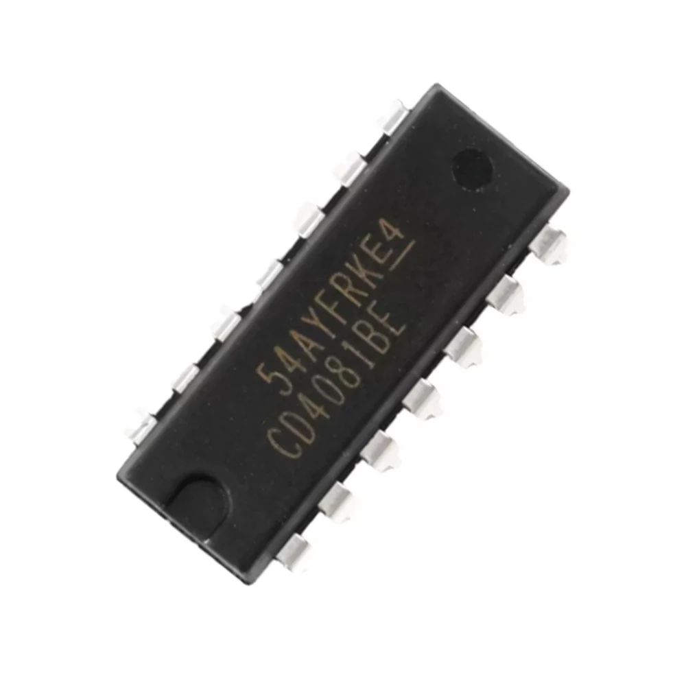 10PCS/lot CD4081BE DIP14 CD4081 4081BE DIP-14  and original IC In Stock