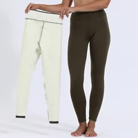 Femmes hiver Plus velours Stretch Leggings taille haute Leggings chauds femmes décontracté épais hiver Leggings 4