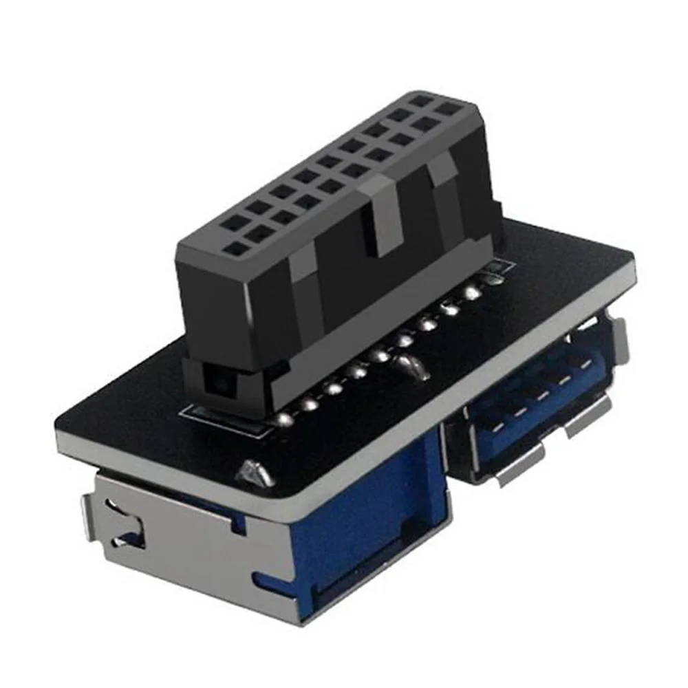 

20Pin to Dual USB3.0 Adapter Connverter Desktop Motherboard 19 Pin/20P Header to 2 Ports USB a Female Connector,PH22C