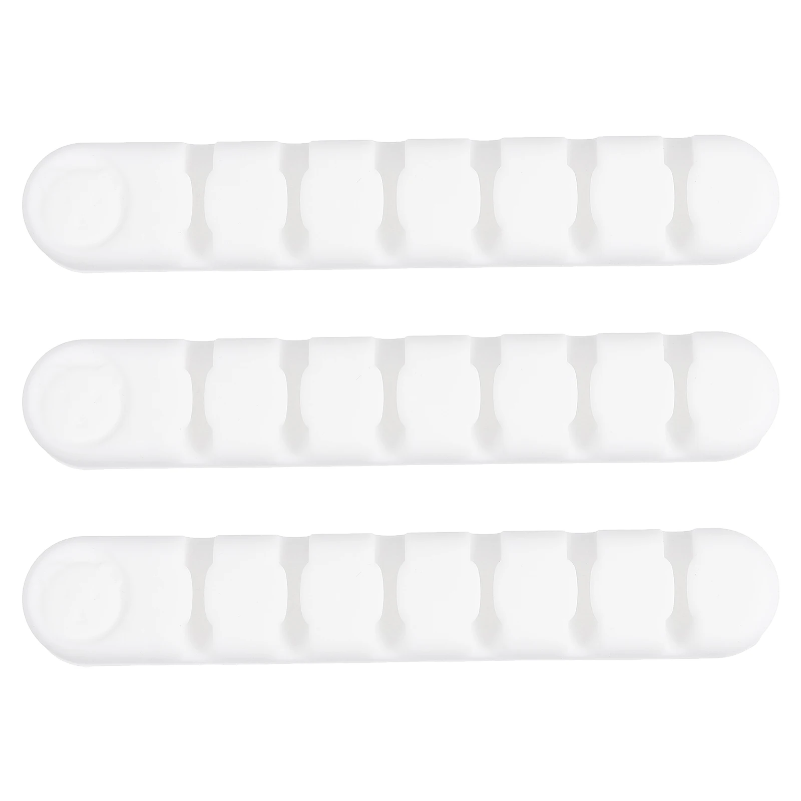 

3 Pcs Cable Manager Holders Data Wire Organizers Self Adhesive Desk Accessories Silicone Material Keeps Desktop Clean