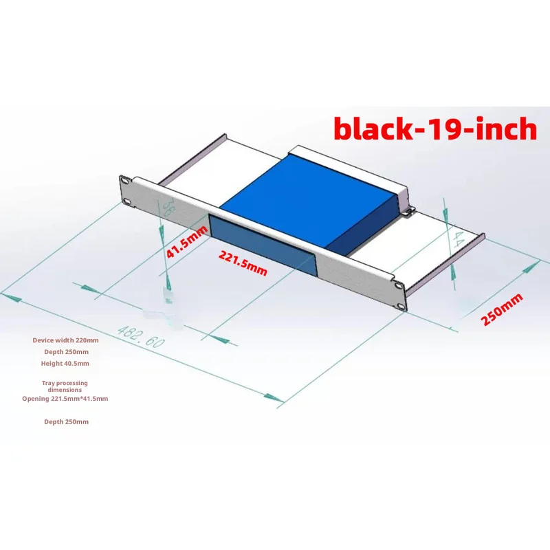 Rack Mount Tray Bracket For YAMAHA（SWR2310-10G）19 Inch Fits Standard Frames And Secures Dante Audio Networking Hardware Firmly