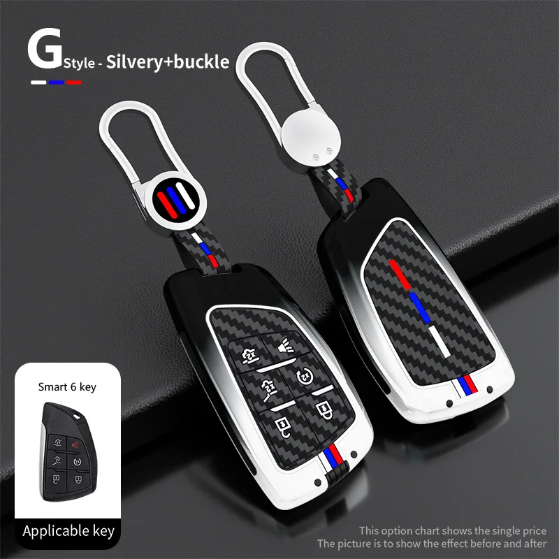 Car Key Cover Case Shell For Chevrolet Tahoe Suburban For Buick ENVISION S Plus Avenir For GMC Yukon 2020 2021 2022