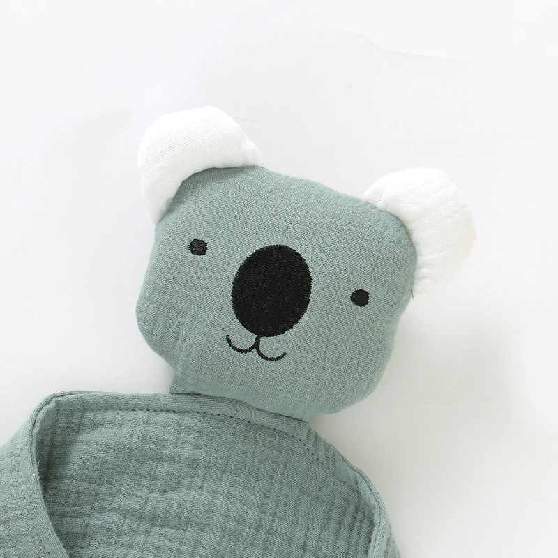 Baby Appeased Saliva Towel Cotton Infant Girl Boy Comfort Washcloth Cute Koala Newborn Calm Blanket Sleep Accompany Toy 30*30CM