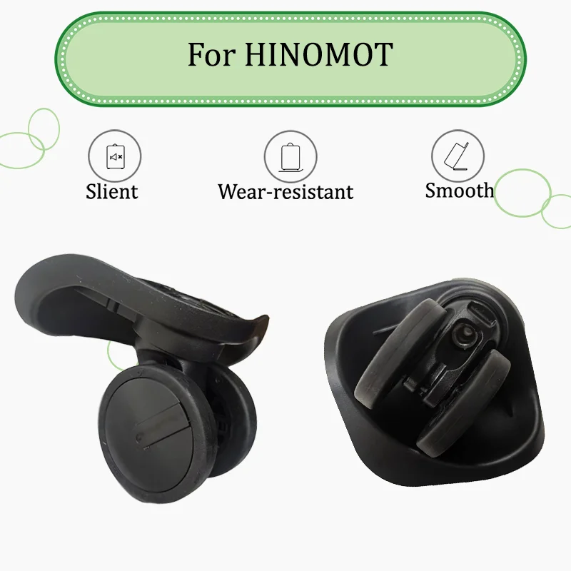 

For HINOTOMO HKSN50 Ultra-Durable Luggage Wheels 360-Degree Rotation Silent Noise Reduction Compatible with Most Suitcases