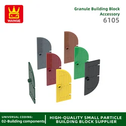 Wange50Pcs/Lot 6105 Castles Doors Building Block Moc Wooden Color Accessories Compatible with Bricks DIY Children Toys Gift Box