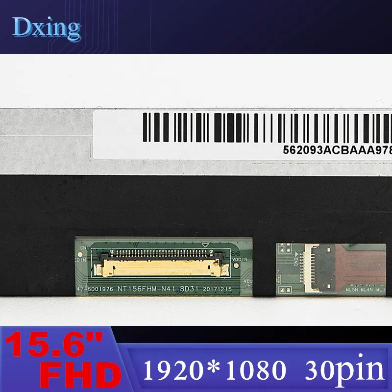 Imagem -04 - Tela do Laptop Lcd Nt156fhm-n41 Nt156fhm N42 B156htn03.6 N156hge-ea1 B156htn03.4 B156htn03.5 B156htn03.8 1920*1080 30pin Edp 15.6