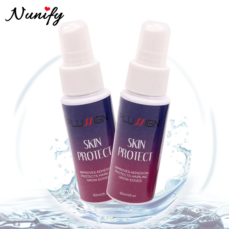 접착력 개선을 위한 피부 보호 보호대 스프레이, 레이스 가발, 헤어 테이프, 접착제와 함께 작동, 청소하기 쉬움, 2Fl.oz, 60ml, 1 개 