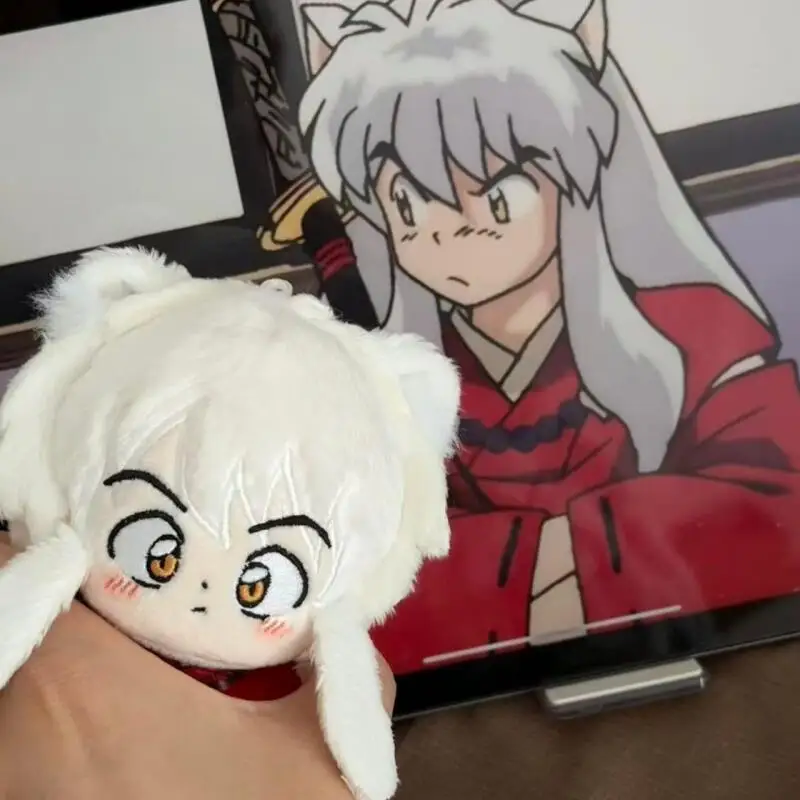 Japan Anime Periphery Inuyasha Printed Clothing Standing Posture Soft Plush Filling Doll Desktop Decoration Girls Birthday Gifts