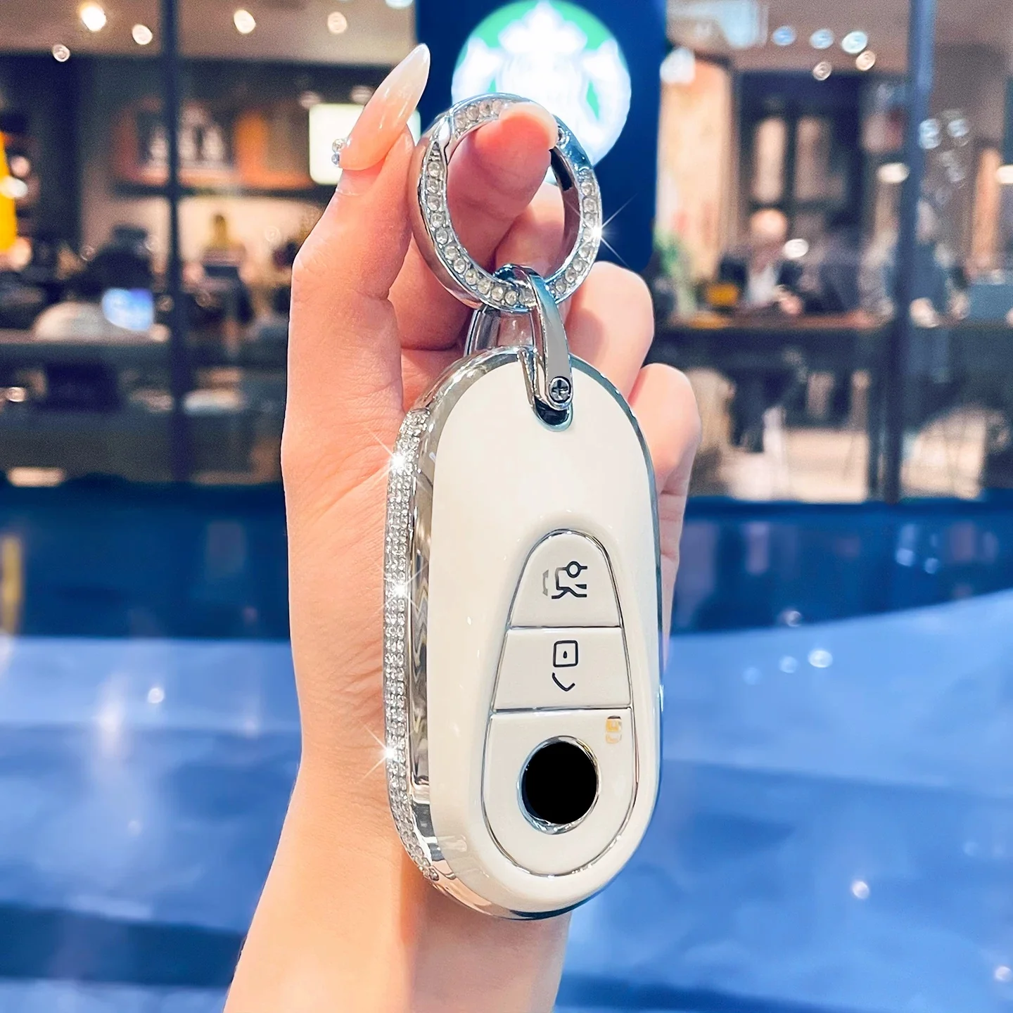 Women Exquisite Soft TPU Car Key Fob Cover for Mercedes Benz C260L E300L GLC260 C200L GLB220 GLA200 A200L Universal Remote Key P